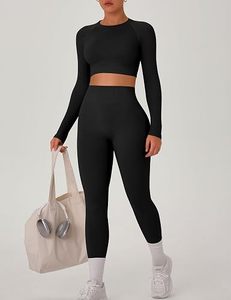 <b>women</b> premium yoga set seamless yoga gym wear set <b>women</b> stretchable yoga outfit high waist yoga <b>legging</b> set breathable set - Product Image 2