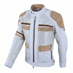 Chaqueta de Motociclista de Cuero Genuino para Hombre de la Mejor Calidad, Nueva Colección de Invierno, Chaquetas de Motocicleta con Protecciones Desmontables Personalizadas - Product Image 1