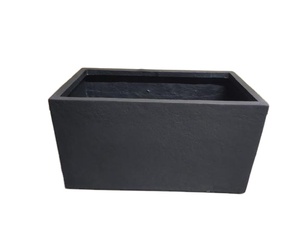 Modern FRP Square Rectangular Grey Planter for Indoor Outdoor Garden Durable Fiberglass Pot High Quality Best Price - Product Image 5