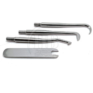 Kit complet de retrait de couronnes dentaires en acier inoxydable – Instruments dentaires réutilisables pour le retrait de couronnes, outils de précision avec poignée ergonomique - Product Image 4