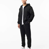 Survêtements streetwear en gros avec poignets côtelés personnalisés pour marques américaines, faible MOQ, marque privée