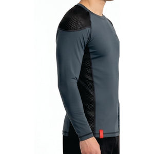 เสื้อว่ายน้ำผู้ชาย Lanyu ผ้าโพลีเอสเตอร์ UPF 50+ แห้งเร็ว ป้องกันรังสียูวี แขนยาว ระบายอากาศได้ดี ผ่านกระบวนการซักพิเศษ - Product Image 1