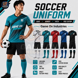 Uniforme Deportivo Personalizado de Fútbol, Ligero, Suave al Tacto, Cómodo, de Buena Calidad, Transpirable - Product Image 3