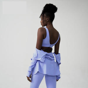 Conjunto de yoga de 3 piezas para mujer, ropa deportiva para gimnasio, conjunto de yoga transpirable para mujer - Product Image 6