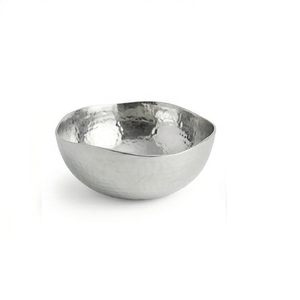 Cuenco de metal hecho a mano, duradero y de gran venta, con diseño minimalista pulido para servir alimentos y como regalo. - Product Image 1