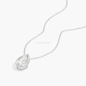 0.50 Carat Lab Grown Diamond Necklace Solid Yellow White Rose Gold <b>Unique</b> Lightweight Chain Minimalist Jewelry <b>Gift</b> <b>for</b> <b>Her</b> - Product Image 6