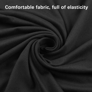 เสื้อยืดคอกลมแขนสั้นสีดำลายตัวอักษรลำลอง ผ้าฝ้าย 100% สำหรับผู้ชาย ผู้หญิง และผู้ใหญ่ - Product Image 2