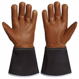 Gants de soudage de qualité supérieure à vendre, gants de soudage à prix de gros, gants en cuir pour cheminée, camping et extérieur - Product Image 2
