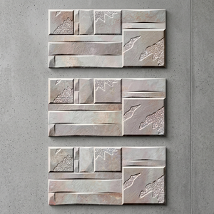 Azulejos de Pared para Exteriores de Porcelana Cerámica Antibacteriana, Diseño de Ladrillo de Piedra Colorida, 300x600mm, Acabado Rústico Mate Terrazzo, 30x60cm - Product Image 5