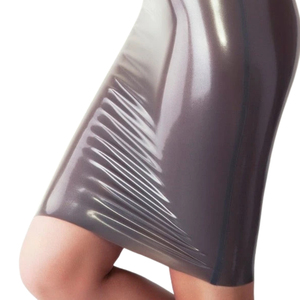Women PU Satin Pleated Mini Pencil <b>Skirt</b> High Waist Shiny Solid Color Sexy Style All Seasons Wear - Product Image 6