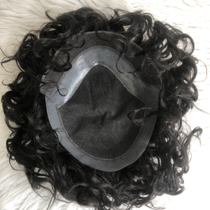 Perruque complète en dentelle, cheveux humains, bouclés crépus, densité 130%, design central, 100% nouée à la main, nœuds invisibles - Product Image 2