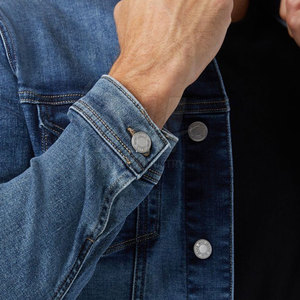 Custom Design Wholesale <b>Men</b> Jeans <b>Jacket</b> Best Quality Cheap Price <b>Men</b> Jeans <b>Jacket</b> OEM Fashion <b>Men</b> Jeans <b>Jacket</b> - Product Image 6