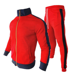 Ensemble de survêtement technique pour homme avec sweat à capuche zippé et pantalon de jogging, 69% Coton 31% Polyester, Noir, Grandes tailles - Product Image 5