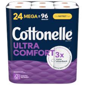Cottonelle Ultra Comfort Strong Toilet Paper 24 Mega Rolls (244 <b>Sheets</b> Per Roll 96 Regular Rolls) Cottony Soft Toilet Tissue - Product Image 6