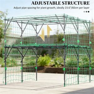 Struttura ad Arco Nera per Serra, Pergola, Gazebo, Padiglione e Supporto per Piante Rampicanti da Giardino - Product Image 3