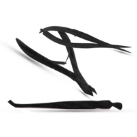 Pousse-cuticules professionnel en acier inoxydable, outils de soin des ongles, ciseaux à ressort personnalisés pour manucure, faits à la main