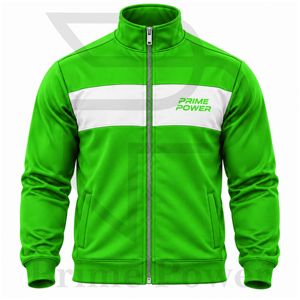 Ensemble de survêtement vert deux pièces pour homme – Veste zippée à col montant et pantalon de jogging fuselé – Vêtements de sport personnalisables avec logo – Direct Usine - Product Image 3
