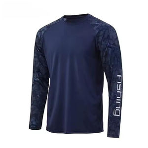 Maillot de pêche personnalisé OEM pour homme à manches longues, 100 % polyester, protection solaire UV, imprimé, sport et plein air - Product Image 2