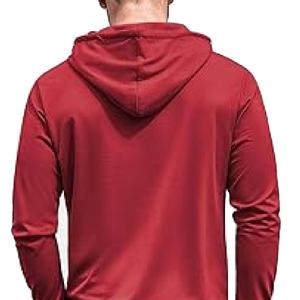 ชุดวอร์มผู้ชายแบบมีฮู้ดสั่งทำพิเศษ คุณภาพสูง ทรงโอเวอร์ไซส์ เนื้อผ้าหนา 100% โพลีเอสเตอร์ผสมคอตตอน ระบายอากาศได้ดี - Product Image 4