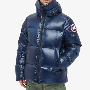 Streetwear Fashion Men's Padded Winter Hooded Puffer <b>Jacket</b> with Stand Collar and Zipper Front <b>Warm</b> <b>Waterproof</b> - Product Image 3