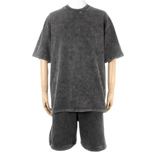 Custom Streetwear Cotton Jogging <b>Short</b> Set Sportswear Gym Tracksuit and <b>Short</b> 2 Piece <b>Shorts</b> Track Suit <b>Men</b> T Shirt Set Workout - Product Image 5