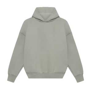 Sudadera con capucha extragrande de peso pesado con logo personalizado al por mayor, estilo minimalista y corte holgado con hombros caídos - Sudadera lisa cruzada - Product Image 6
