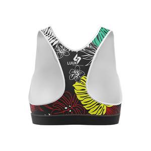 Sujetador Deportivo LUUK INTERNATIONAL para Mujer, Estilo Racerback, Estampado Geométrico, Transpirable, Soporte Medio, Ropa Deportiva - Product Image 5