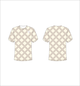 Camiseta de Manga Corta para Hombre con Estampado de Puntos, Cuello Redondo, Corte Regular, Informal, Transpirable, de Poliéster Tejido, con Logotipo Estampado en la Parte Delantera - Product Image 1