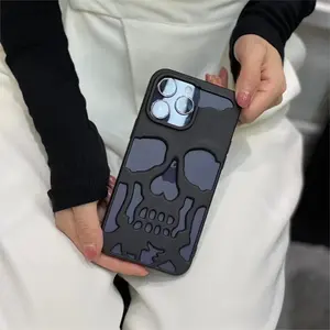 Factory hot sales Modern design skeleton phone case phone accessary for iphone 15 pro max