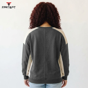 Sudadera de Mujer Personalizada con Diseño Impreso en Toda la Superficie, 100% Algodón Felpa, Transpirable, Resistente al Viento, para Otoño, con Logotipo Personalizado, Colores Sólidos - Product Image 5