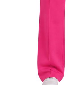 Manufacturer Customized Women Hot Pink Wide Leg Sweatpants High Waist Loose Fit Lounge Jogger Pants Casual Streetwear Daily Wear - Product Image 3
