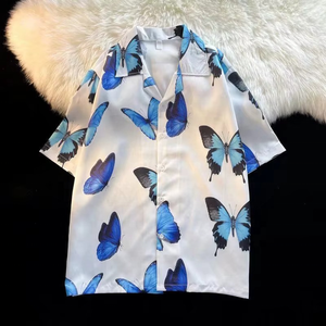 OEM/ODM Chemises Homme Extensibles 4 directions, Légères, Coupe Classique, Imprimé Floral Plage, Décontractées, Respirantes, Infroissables, pour l'été et les vacances, Vente en gros - Product Image 1