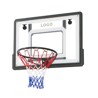 Set Papan Basket Mini 32" untuk Dinding, Pemasangan di Pintu, untuk Anak-anak dan Dewasa, Merk ANBOO