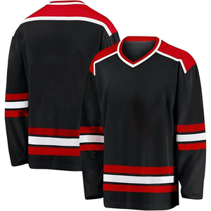 Nouveaux maillots de hockey sur glace imprimés par sublimation de qualité supérieure pour hommes avec logo personnalisé, respirants et antibactériens, service OEM, faible MOQ - Product Image 4