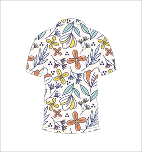 เสื้อโปโลพิมพ์ลายดอกไม้แบบกำหนดเอง แขนสั้น สวมใส่สบาย เหมาะสำหรับกอล์ฟ เทนนิส ชุดทีมฤดูร้อน - Product Image 2