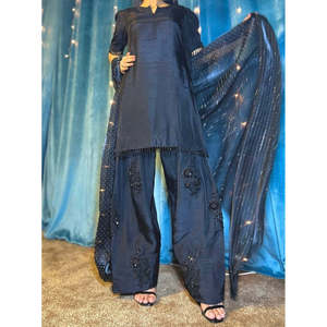 Magnifique ensemble Salwar Kameez en polyester, haut et bas, avec dupatta, pour les occasions festives - Product Image 3