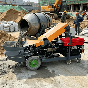 Pompe à béton facile à utiliser, commande par bouton simple pour une formation rapide des ouvriers sur site - Product Image 1