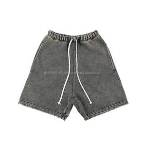 <b>Hot</b> Selling 2024 Custom Embroidered Logo 100% Cotton Stretch Sweat Short Streetwear Men Shorts - Product Image 2