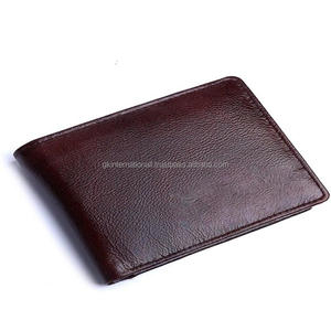 Billetera de cuero para hombre, cartera masculina de lujo con diseño clásico a la moda, con acabado marrón pequeño, de alta calidad, espaciosa, con función RFID - Product Image 5