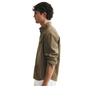Camisa de pana personalizada para hombre, corte regular, manga larga, con botones al frente, suave, cálida, informal, para uso diario, ropa al por mayor - Product Image 4