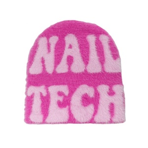 Bonnet en acrylique tricoté personnalisé de haute qualité imperméable en coton chapeau de sports d'hiver Logo brodé motif imprimé numérique pour le voyage - Product Image 1