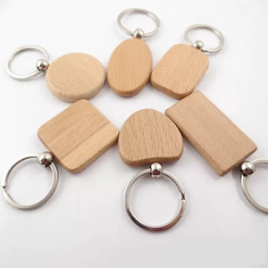 Llaveros de madera, llaveros redondos, cuadrados, rectangulares, llaveros de madera en blanco, llaveros DIY, regalos. - Product Image 4