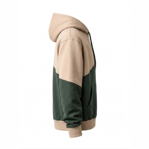 Sweat-shirt à capuche bicolore personnalisé – Sweat-shirt à capuche en polaire premium, style streetwear décontracté pour hommes et femmes - Product Image 4