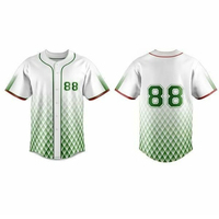 Kaos Jersey Baseball Ukuran Besar Polos Kustom Bahan Polyester/Katun Mesh Bernapas, Lengan Pendek Unisex, Sublimasi