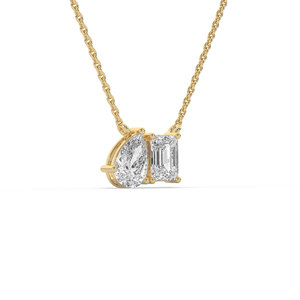 Colgante de Diamante Cultivado en Laboratorio, Corte Oval Brillante de 2.00CT, Chapado en Oro de 14K, Joyería Ligera de Lujo, Certificación IGI, Color E - Product Image 4