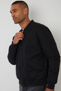 Chaqueta Bomber de Moda Urbana Personalizada de Alta Calidad para Hombre, Transpirable, Resistente al Viento, 100% Poliéster, Cierre de Cremallera Informal, Color Sólido - Product Image 6