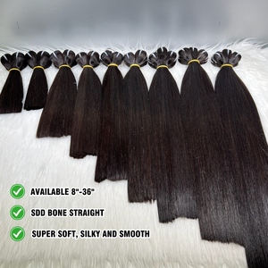 Grado 12A cutícula alineada 100% cabello liso de donante vietnamita paquetes individuales crudos para extensiones de cabello humano - Product Image 2