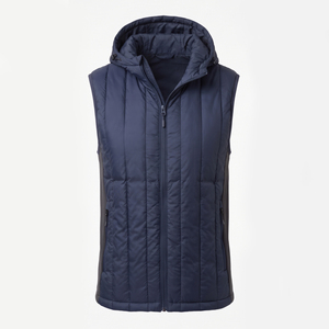 Chaleco Acolchado de Invierno de Marca de Diseñador para Hombre, Tejido de Poliéster, Resistente al Viento, Sin Mangas, Ropa Exterior - Product Image 3