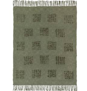 Manta de Algodón 100% con Borlas, Hecha a Mano, Estilo Boho, Decorativa y Texturizada para Sofá - Product Image 5