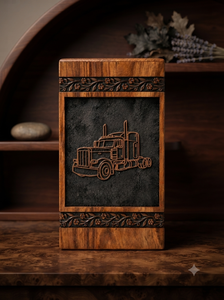 Custom Wooden <b>Ash</b> Urn Laser Engraved <b>Keepsake</b> Cremation Urn Square Memorial Tabletop Vase - Product Image 5